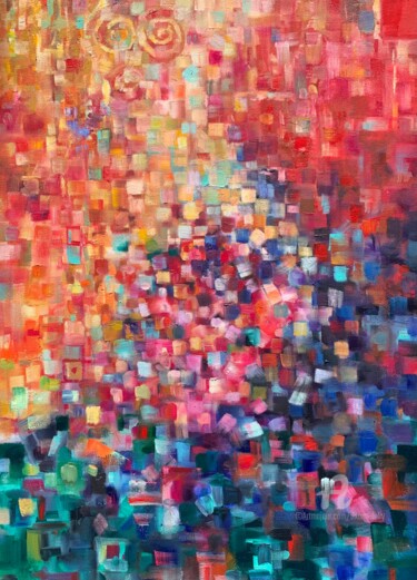 Картина под названием "“Infinity»" - Oxana Luky, Подлинное произведение искусства, Масло Установлен на Деревянная панель