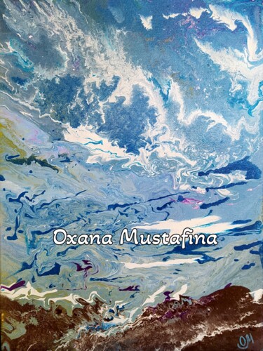Pittura intitolato "Tableau Peinture ac…" da Oxana Mustafina, Opera d'arte originale, Acrilico
