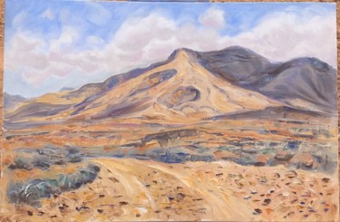 Schilderij getiteld "Fuerteventura, near…" door Oxana Sakharzeva, Origineel Kunstwerk, Olie