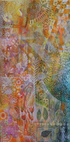 제목이 "Jardin en novembre"인 미술작품 Oxana Zaika로, 원작, 잉크