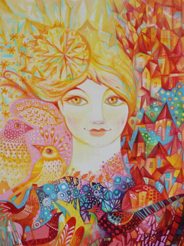 Peinture intitulée "ensoleillé" par Oxana Zaika, Œuvre d'art originale, Aquarelle