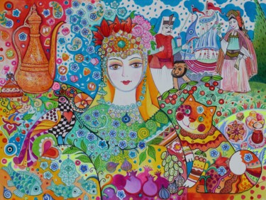 Peinture intitulée "Turquie" par Oxana Zaika, Œuvre d'art originale, Aquarelle