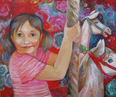Painting titled "MANEGE" by Oxana Zaika, Original Artwork