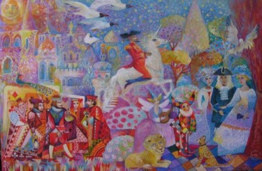 Painting titled "Fantasy" by Oxana Zaika, Original Artwork