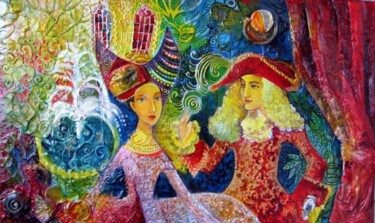 Peinture intitulée "Versailles" par Oxana Zaika, Œuvre d'art originale