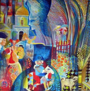 Peinture intitulée "Empreint d'harmonie" par Oxana Zaika, Œuvre d'art originale