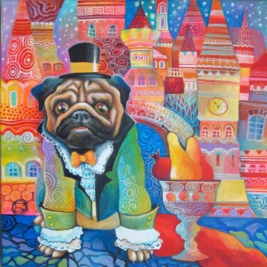 Peinture intitulée "ALBERT" par Oxana Zaika, Œuvre d'art originale, Huile