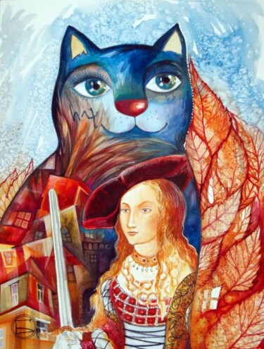 Peinture intitulée "VIERGE" par Oxana Zaika, Œuvre d'art originale