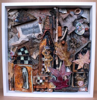 Collages getiteld "St. George" door Oxana Zaika, Origineel Kunstwerk, Inkt