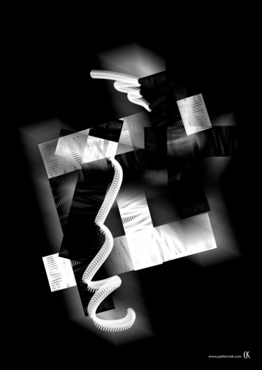 Цифровое искусство под названием "black and white №310" - Oxana Kolyagina, Подлинное произведение искусства, Цифровая живопи…