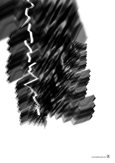 black and white №315 Digital Arts titled "black and white №315" by Oxana Kolyagina, Original Art, Digital Painting