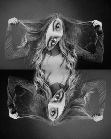 Digitale Kunst getiteld "mirror" door Oxana Kolyagina, Origineel Kunstwerk, Collages