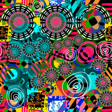 Digital Arts titled "design pattern №470" by Oxana Kolyagina, Original Artwork, Digital Painting