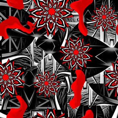 Digital Arts titled "design pattern №515" by Oxana Kolyagina, Original Artwork, Digital Painting