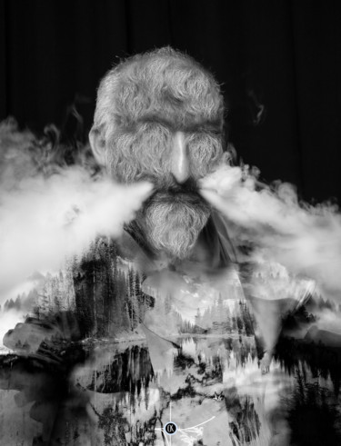 Digital Arts titled "Beard fog" by Oxana Kolyagina, Original Artwork, Digital Painting