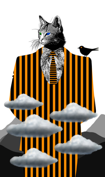 Digital Arts titled "striped" by Oxana Kolyagina, Original Artwork, Collages