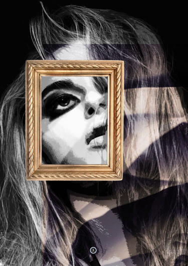 Цифровое искусство под названием "portrait, effect" - Oxana Kolyagina, Подлинное произведение искусства, Цифровая живопись