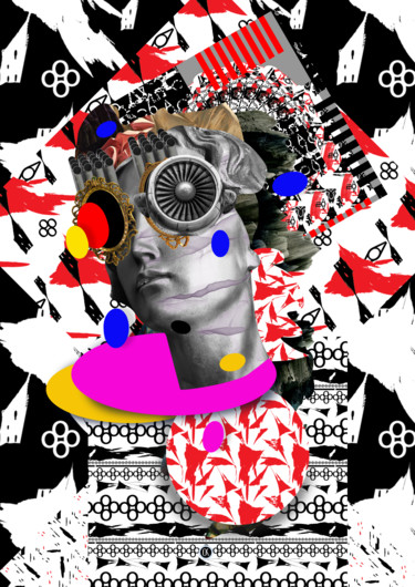 Grafika cyfrowa / sztuka generowana cyfrowo zatytułowany „Collage "the Mood i…” autorstwa Oxana Kolyagina, Oryginalna praca,…