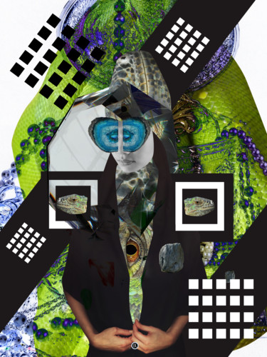 Цифровое искусство под названием "collage №21" - Oxana Kolyagina, Подлинное произведение искусства, Коллажи