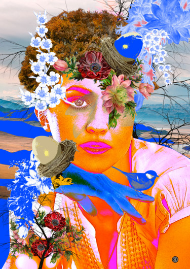 Цифровое искусство под названием "Collage №7" - Oxana Kolyagina, Подлинное произведение искусства, Цифровая живопись