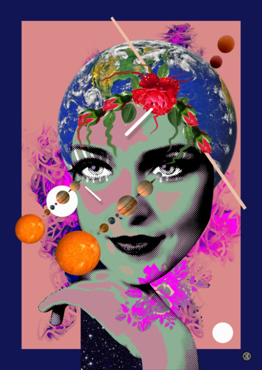 Цифровое искусство под названием "Collage №5" - Oxana Kolyagina, Подлинное произведение искусства, Цифровая живопись