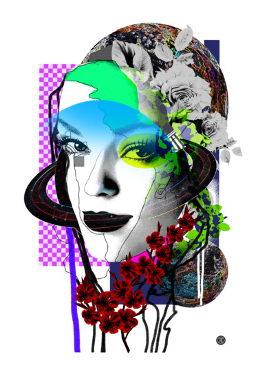 Цифровое искусство под названием "Collage №2" - Oxana Kolyagina, Подлинное произведение искусства, Коллажи