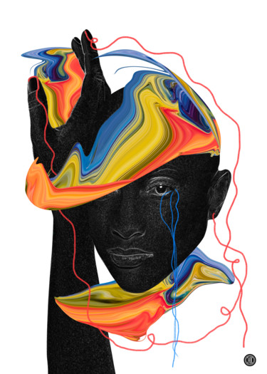 Цифровое искусство под названием "#2" - Oxana Kolyagina, Подлинное произведение искусства, Цифровая живопись