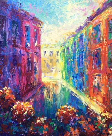 Картина под названием ""Color dream about…" - Oxypoint, Подлинное произведение искусства, Масло Установлен на Деревянная рам…