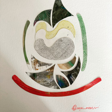 Whales Collages intitulée "Whales" par Oya Başaran Çıkın, Œuvre d'art originale, Collages