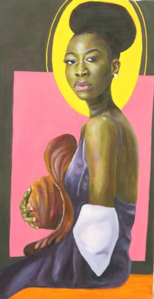 Malerei mit dem Titel "Cover me in Sunshine" von Oyetunde Oyejumoke Christianah (Jumokeara), Original-Kunstwerk, Öl