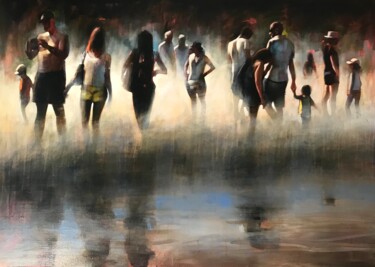 Water miror Peinture intitulée "Water miror" par Ozan Virgule, Œuvre d'art originale, Acrylique