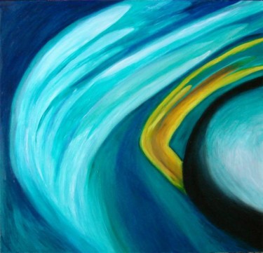 Картина под названием "Ветер" - Озёркина, Подлинное произведение искусства, Масло