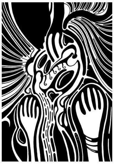 Картина под названием "индеец" - Озёркина, Подлинное произведение искусства, Масло