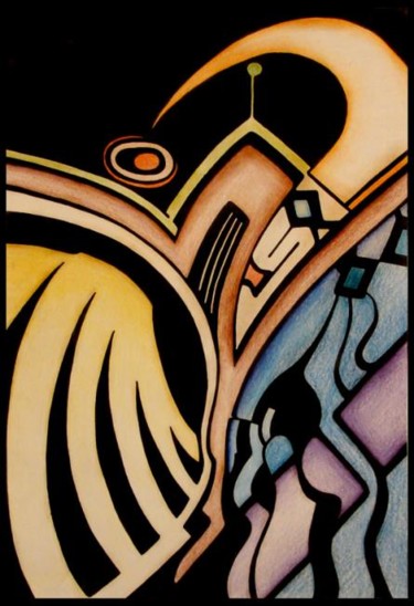 Картина под названием "в колпаке" - Озёркина, Подлинное произведение искусства, Масло
