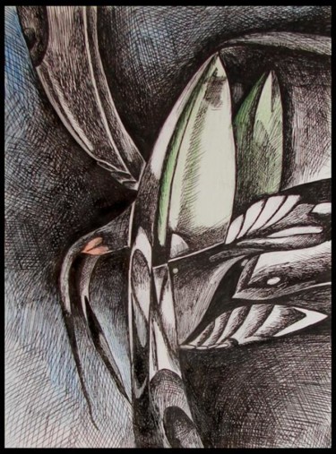 Картина под названием "насекомое" - Озёркина, Подлинное произведение искусства, Масло