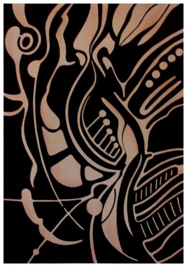 Картина под названием "некто" - Озёркина, Подлинное произведение искусства, Масло