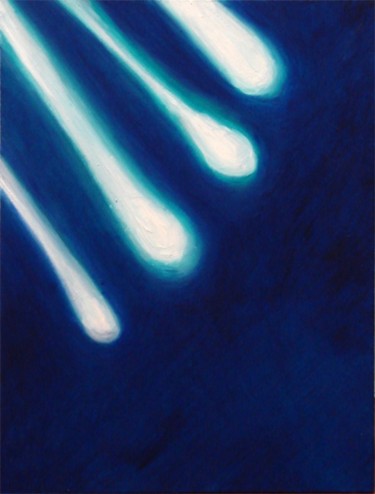 Картина под названием "кометы" - Озёркина, Подлинное произведение искусства, Масло