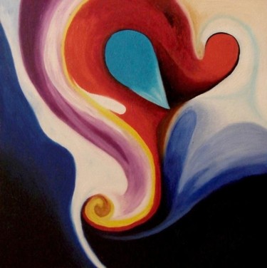 Картина под названием "вихри" - Озёркина, Подлинное произведение искусства