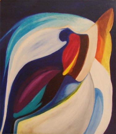 Картина под названием "птенец" - Озёркина, Подлинное произведение искусства, Масло