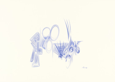 Dessin intitulée "repro-chr-7450.jpg" par Ozzi Uaan, Œuvre d'art originale, Stylo à bille