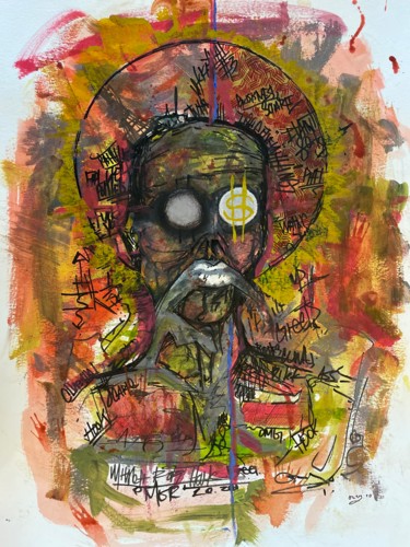 Ζωγραφική με τίτλο "The rotten" από Ox, Αυθεντικά έργα τέχνης, Ακουαρέλα