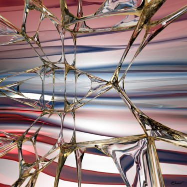 Arts numériques intitulée "icosahedron-2-0-1-8…" par Patrice Elmer, Œuvre d'art originale, Modélisation 3D