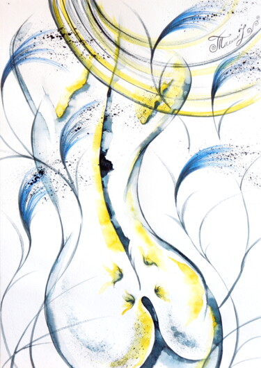Pittura intitolato "Wind Dance - 2" da Iryna Tatur, Opera d'arte originale, Inchiostro