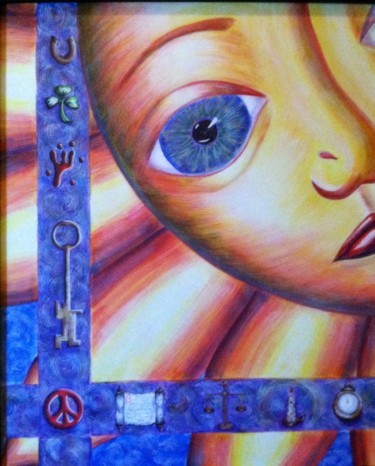 Painting titled "Sun of Peace" by P.K. Brasby, Original Artwork