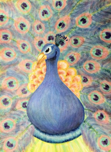 Painting titled "The Bird" by P.K. Brasby, Original Artwork