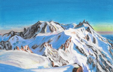 Dessin intitulée "From the highest mo…" par P. Le Sommer, Œuvre d'art originale, Pastel