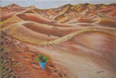 Drawing titled "Lost and lonely" by P. Le Sommer, Original Artwork, Pastel