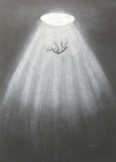 Drawing titled "La chute" by P. Le Sommer, Original Artwork, Pastel