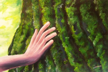 Картина под названием "Retour au vert" - P. Le Sommer, Подлинное произведение искусства, Акрил