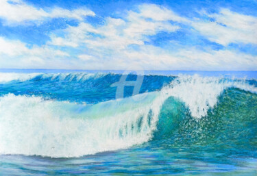 Картина под названием "Sea" - P. Lee, Подлинное произведение искусства, Пастель